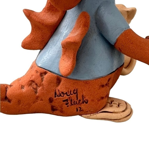 Dragon Works Clay Dragon With Cat - Picture 6 of 7